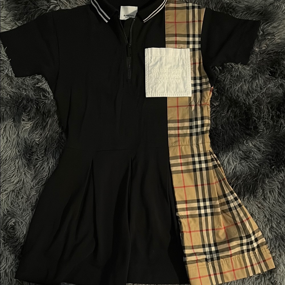 Stylish Black and Tan Kids Dress